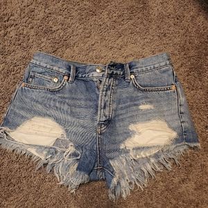Distressed we the free shorts